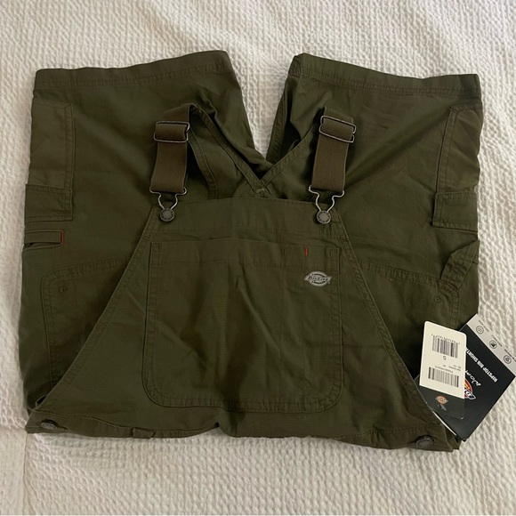 Dickies Womens Women's Cooling Ripstop Bib overalls 7” Shortalls - Picture 4 of 5